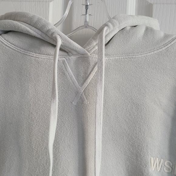 WSLY The Ecosoft Oversized Sage Tie Dyed Hoodie Sweatshirt BW202012 Womens Small - Picture 4 of 10